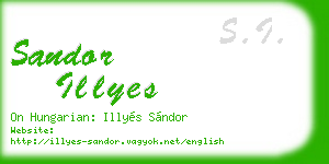 sandor illyes business card