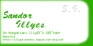 sandor illyes business card